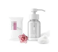 Better by Less Rosé Sorbet, set regalo - sapone sostenibile per le mani da donna con testa a pompa, set ideale da bagno, cosmetici naturali vegani