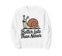 Better Late Than Never Funny Snail Felpa