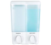 Better Living Products Clear Choice Shower Dispenser 2 Dispenser per shampoo e sapone 2 x 14,2 fl. oz. Bianco 5,13"""" x 3,5"""" x 7,5""""