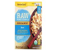 Better Oats, Raw Pure and Simple Organic, Bare, Instant Multigrain Hot Cereal with Flax, 11.8 oz