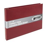 Better Office Products - Raccoglitore a 7 anelli con chiusura lampo, con copertina testurizzata, per 22,9 x 33 cm, 3 per pagina, 600 controlli di capacità, da Better Office Products