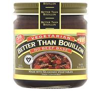 Better Than Bouillon Base vegetariana senza manzo, realizzata con verdure stagionate, vegano certificato, per 9,5 litri di brodo, 38 porzioni, barattolo da 230 ml (confezione da 2)