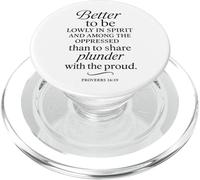 Better To Be Lowly In Spirit Proverbs 16:19 Versetto della Bibbia Pregare PopSockets PopGrip per MagSafe