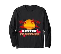 Better Together Retro Sunset Inspirational Easter Tee Gift Maglia a Manica