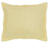 Better Trends 100% cotone trapuntato, unico e lussuoso, lavabile in lavatrice, asciugabile in asciugatrice, giallo, standard Sham