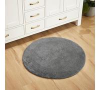 Better Trends BALU30RGR Tappeto da Bagno, Cotone, Grigio, 76 cm (Round)