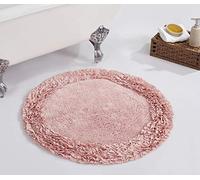 Better Trends Tappeto da bagno in 100% cotone, collezione Shaggy Border, ultra morbido, assorbente, ad asciugatura rapida, ideale per bagno, doccia, camera da letto, cane o zerbino, rotondo, 76,2 cm,