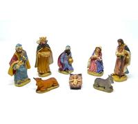 BETTER WITH FRIENDS Re Magi 12 cm 8 pezzi. figurine di Natale. Set di scena di Natività, Figure di Agricoltori. Accessori per la casa delle bambole Gesù. Donna mestieri presepe, Dio