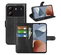 betterfon Custodia compatibile con ZTE Blade A54 | Custodia a portafoglio in TPU di alta qualità per Blade A54 con scomparti per carte di credito, chiusura magnetica, colore nero