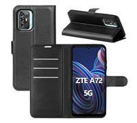 betterfon Custodia ZTE Blade A72 5G, custodia a portafoglio con scomparti per carte di credito, qualità TPU, compatibile con ZTE Blade A72 5G, colore nero