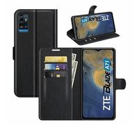 betterfon | ZTE Blade A71 Custodia per cellulare in pelle PU con chiusura magnetica e scomparti per carte di credito per ZTE Blade A71, colore nero