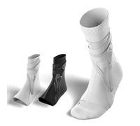 BETTERGUARDS The 3.0 - Supporto per caviglia ultra leggero e flessibile contro le pieghe e il recupero rapido - Ideale per allenamento, gioco e qualsiasi sport - Bianco (XL, Sinistra)