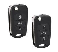 Betterher 2 Pezzi 3 Tasti Guscio Chiave Auto compatibile con Hyundai i30 i20 i10 ix20 ix35 e Kia Cee'd Soul Rio Sportage Venga Telecomando Cover Guscio Chiave Accessori