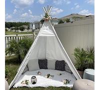 Betterhood Enorme tenda Teepee per adulti con borsa per il trasporto, matrimoni, feste, foto (215,9 cm di altezza, per interni ed esterni