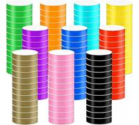 BetterJonny, 1000 braccialetti di carta, impermeabili, stampabili, ideali per la sicurezza per eventi, matrimoni, 10 colori