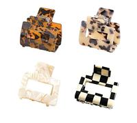BetterJonny - Fermagli per capelli in acetato con mascella quadrata, accessori per capelli da donna, taglia media, per tartaruga, accessori per capelli