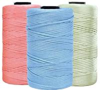 BetterJonny - Filo macramé, 3 mm x 210 m, con gancio in polipropilene, poliestere, corda per borsa, maglieria, artigianato, confezione regalo, colore: ros albicocc blu)