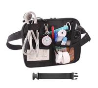 BetterJonny - Marsupio da infermiera, multi scomparto per attrezzi medici, con cinghia di estensione, organizer per stetoscopi, forbici per bendaggi, altri articoli medici, (nero)