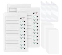 BetterJonny Memo Checklist Board To Do List Chart con 20 secchi cancellare carta e 3 adesivi acrilici per una gestione efficiente delle attività e pianificazione