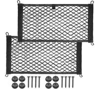 BetterJonny - Rete da carico per auto, 25 x 55 cm, in nylon, a doppio strato, elastica, per camper, roulotte, barche, 2 pezzi