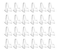 BetterJonny - Set di 24 mini supporti per cavalletto, in acrilico trasparente, per medaglie, casinò e patatine fritte, 2,4 cm di altezza (piccolo)