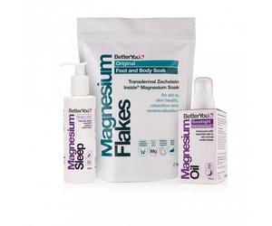 BetterYou Magnesio Fiocchi 1kg + Sonno Spray Lozione Risparmio di Denaro Fascio