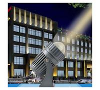 bettght Faretto a LED con fascio luminoso regolabile for esterni, IP65, impermeabile, a lunga gittata, for illuminazione di facciate esterne di cortili di ville di hotel(Warm White 3000k)