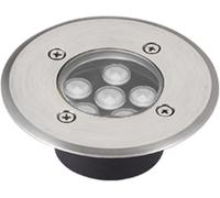 bettght Lampada da incasso a LED ultrasottile da esterno IP67 impermeabile con vetro temperato - Ampia tensione AC85-265V for illuminazione di vialetti, giardini, sentieri(Yellow,6W 120 * 50mm)
