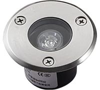 bettght Lampada da incasso a LED ultrasottile da esterno IP67 impermeabile con vetro temperato - Ampia tensione AC85-265V for illuminazione di vialetti, giardini, sentieri(Green,1W 80 * 35mm)
