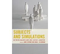 Bettina Bergo Subjects and Simulations (Copertina rigida)