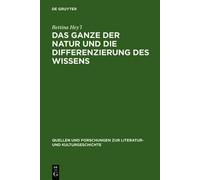 Bettina Hey´l Das Ganze Der Natur Und Die Differenzierung Des (Copertina rigida)