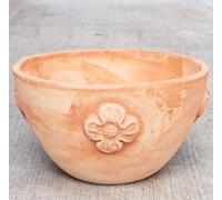 Bettini Deruta | Ciotola Terracotta Perugia Ø60cm Decorata con 4 Rosoni