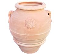 Bettini Deruta | Orcio Terracotta h70cm con Rosone e Manici Anfora da Giardino
