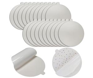 Bettli 20 trappole per pulci per zanzare, trappole per pulci per uso domestico, adesivo circolare per installazione di vassoio adesivo, vassoio di ricambio (bianco)