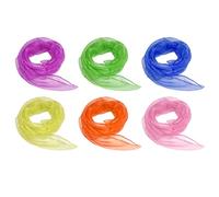 Bettli 6 pz sciarpe sensoriali sciarpe colorate sciarpe danza e giocoleria per bambini sciarpe quadrate sportive sciarpe magiche sciarpe di seta