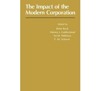 Betty Bock Impact of the Modern Corporation (Tascabile)
