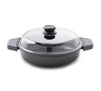 Betty Bossi Padella con coperchio in vetro, Ø 24 cm, resistente al forno - non si attacca grazie al rivestimento antiaderente