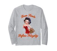 Betty Christmas Dear Santa Naughty Pigiama Maglia a Manica