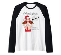Betty Christmas Dear Santa Naughty Pigiama Maglia con Maniche Raglan