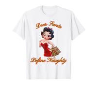 Betty Christmas Dear Santa Naughty Pigiama Maglietta