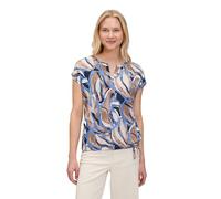 Betty & Co 2277/3350 T-Shirt, Naturale/Blu, S Donna