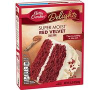Betty Crocker Super Moist Cake Mix, Red Velvet, 15.25 oz Box