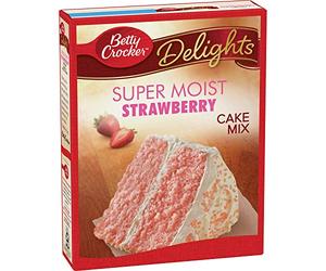 Betty Crocker Super Moist Strawberry Cake Mix, 15.25 oz (Pack of 6)