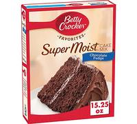 Betty Crocker Supermoist Cake Mix, Chocolate Fudge, 15.25-Ounce (Pack of 6)