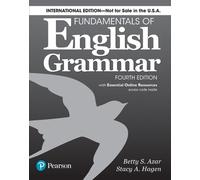 Betty S. Azar B Fundamentals of English Grammar 4e Student Book with (Tascabile)
