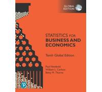 Betty Thorne Paul Newbold W Statistics for Business and Economics, (Tascabile)