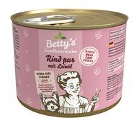 Bettys Landhausküche Barattolo per Cane - Manzo Pur & Olio di Lino 6 X 200g