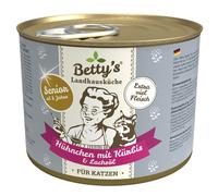 Betty's Landhausküche Cibo per Gatti Senior - Pollo con Zucca e Olio di Salmone - 200 g