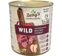 Betty's Landhausküche Cibo per Cani - Selvaggina con Barbabietola, Amaranto e Mela - 800 g