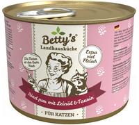 Bettys Landhausküche Barattolo per Gatto - Manzo Pur & Olio di Lino 6 X 200g (